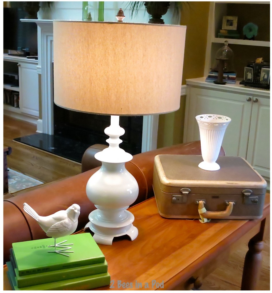This lamp was formerly shiny brass and jade...look at how beautiful it is after a makeover
