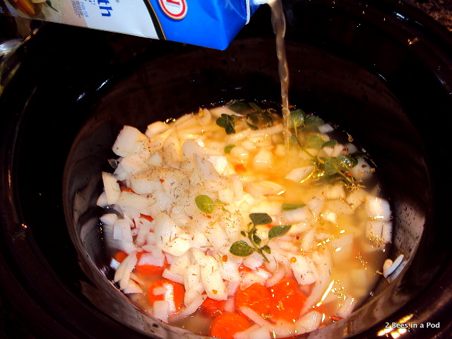Adding low sodium chicken broth to Slow Cooker Northern Bean & Spinach Soup