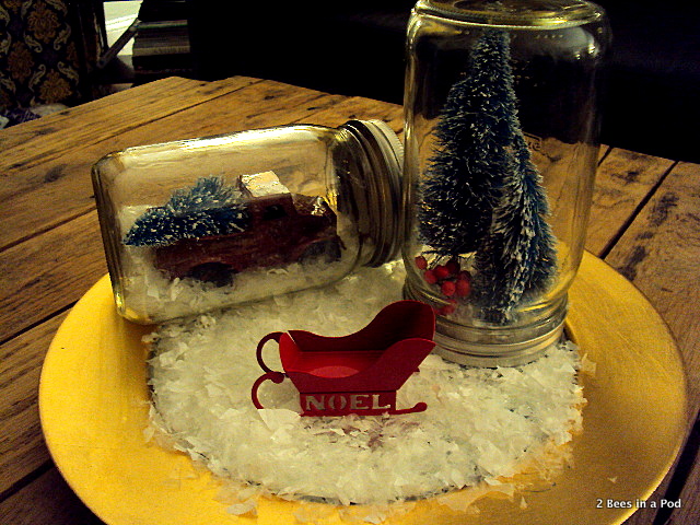 Mason Jar Christmas Vignettes