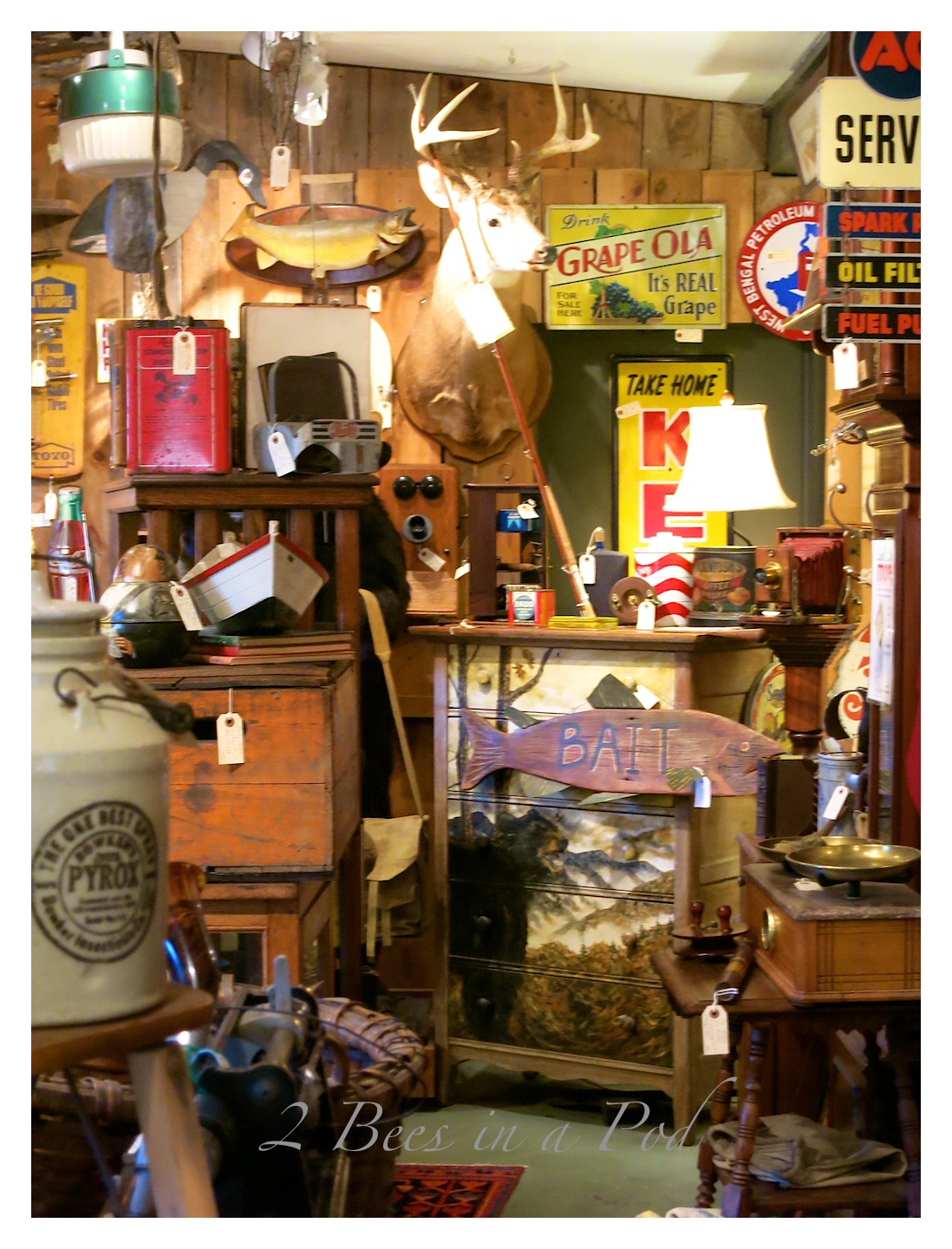 Wonderful antiques and vintage items at Black Bear Creek Antiques in Clayton, Georgia