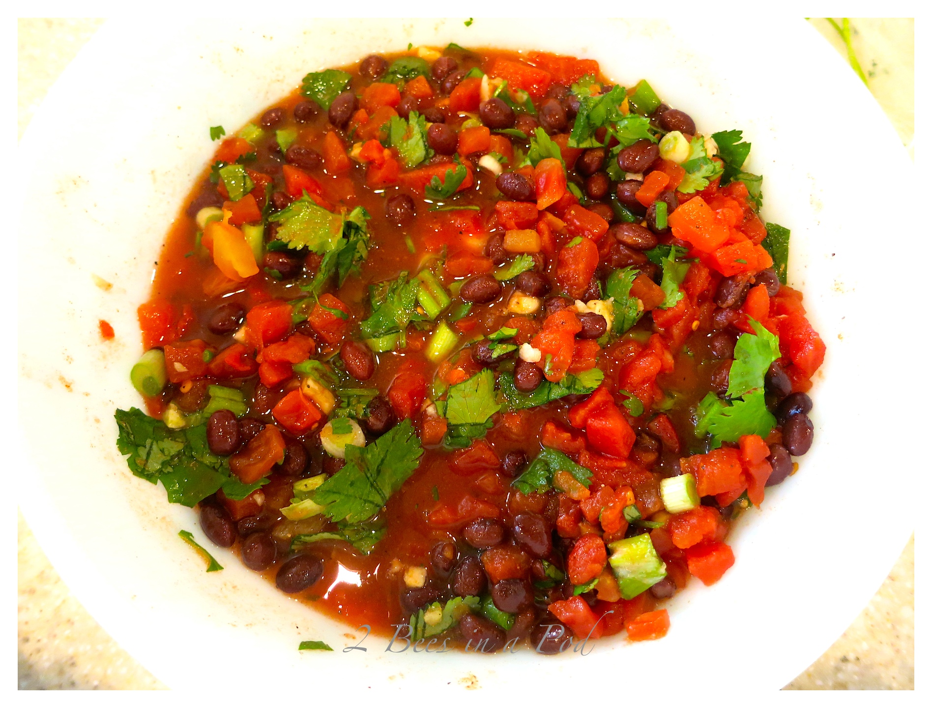 Skinny Super Bowl Snack - Black Bean Salsa. Packed with flavor and very healthy!