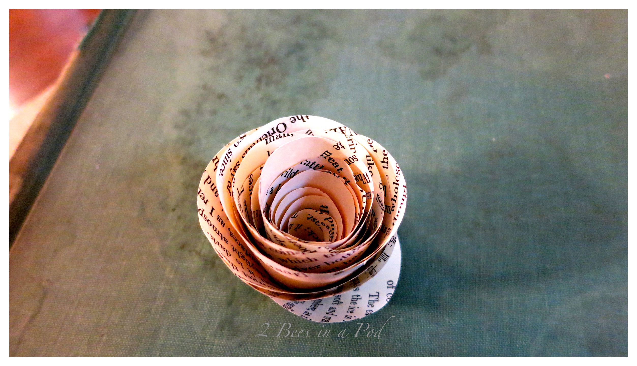 How to Make Vintage Paper Roses - finding mandee