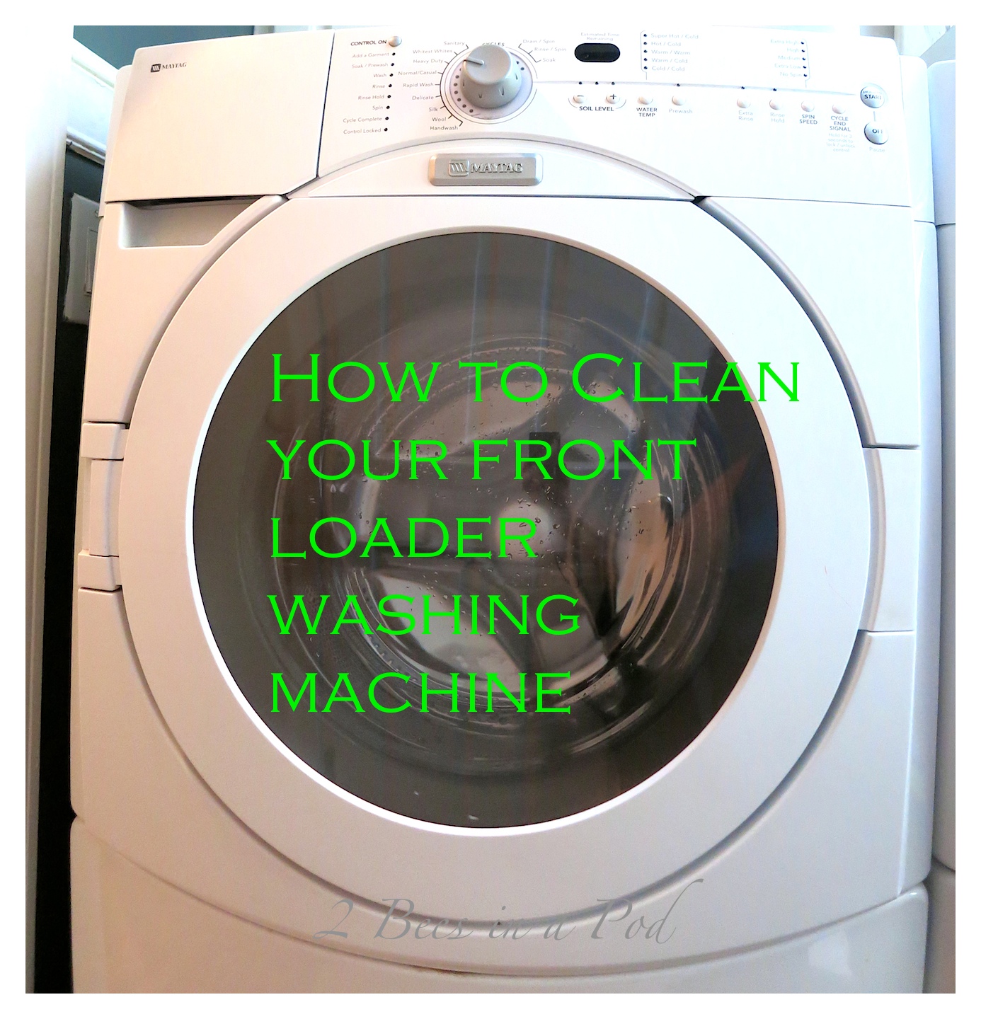 Who knew that a washing machine needed to be cleaned? Here is a How to clean your front loading washing machine tip.