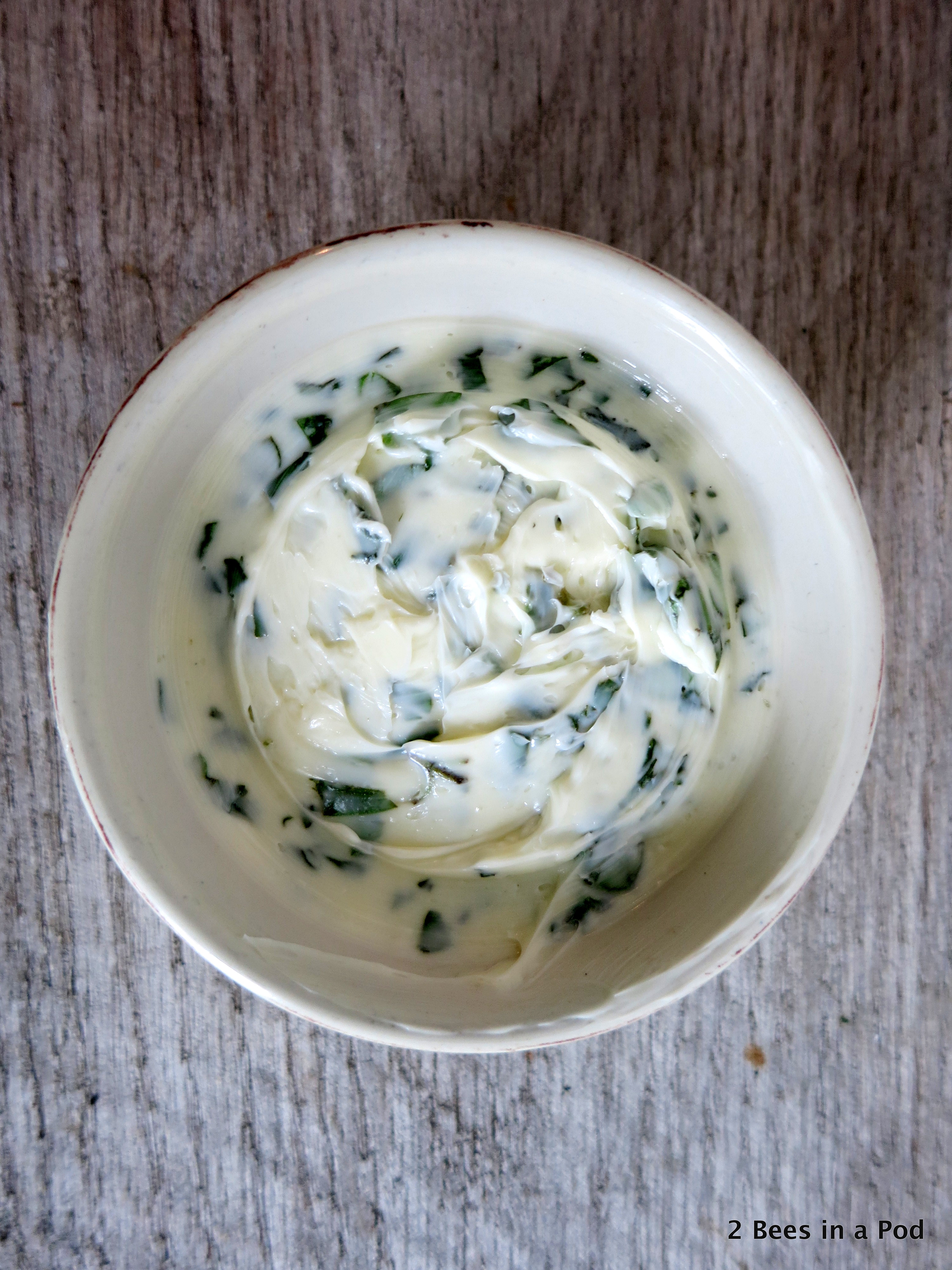 Homemade Herb Butter with Basil & Oregano