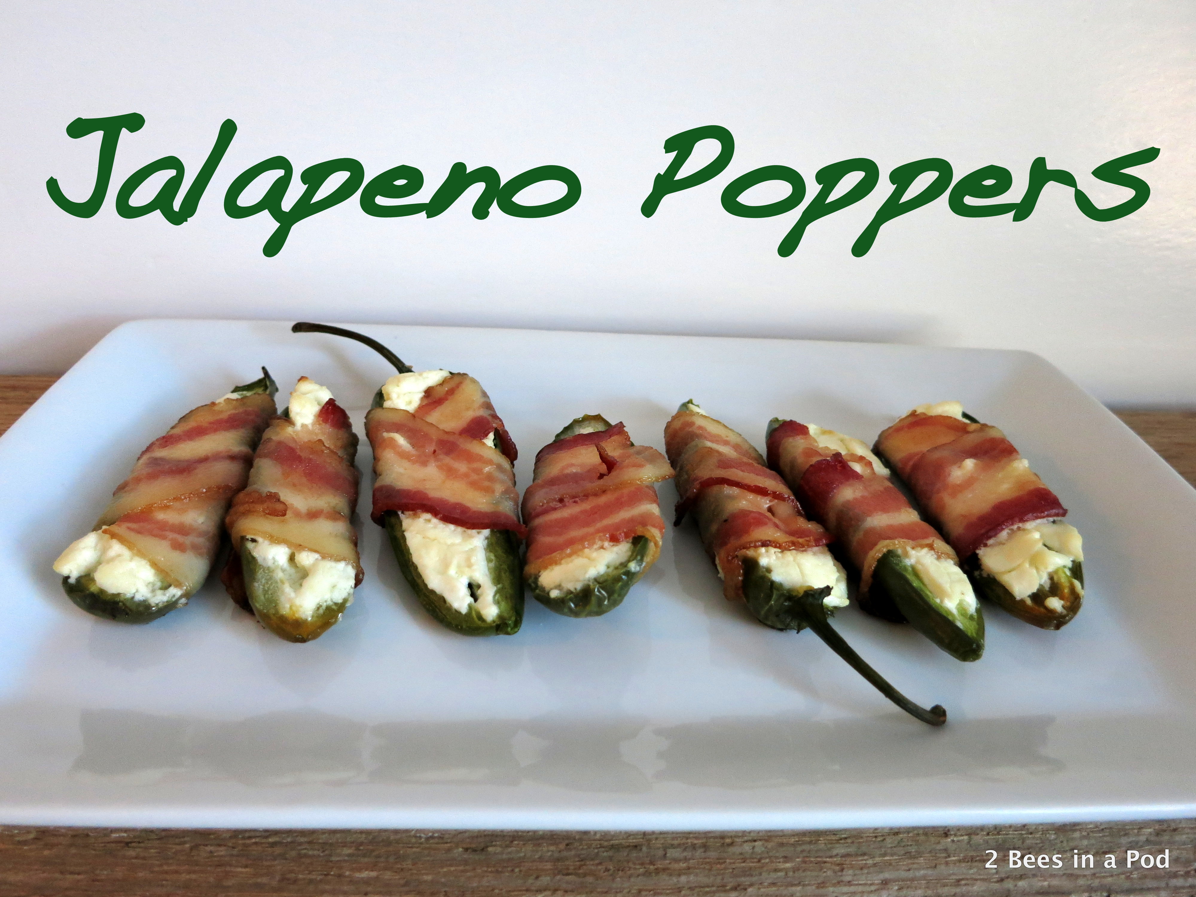 Jalapeno Poppers with cream cheese and bacon...perfect for the Super Bowl!