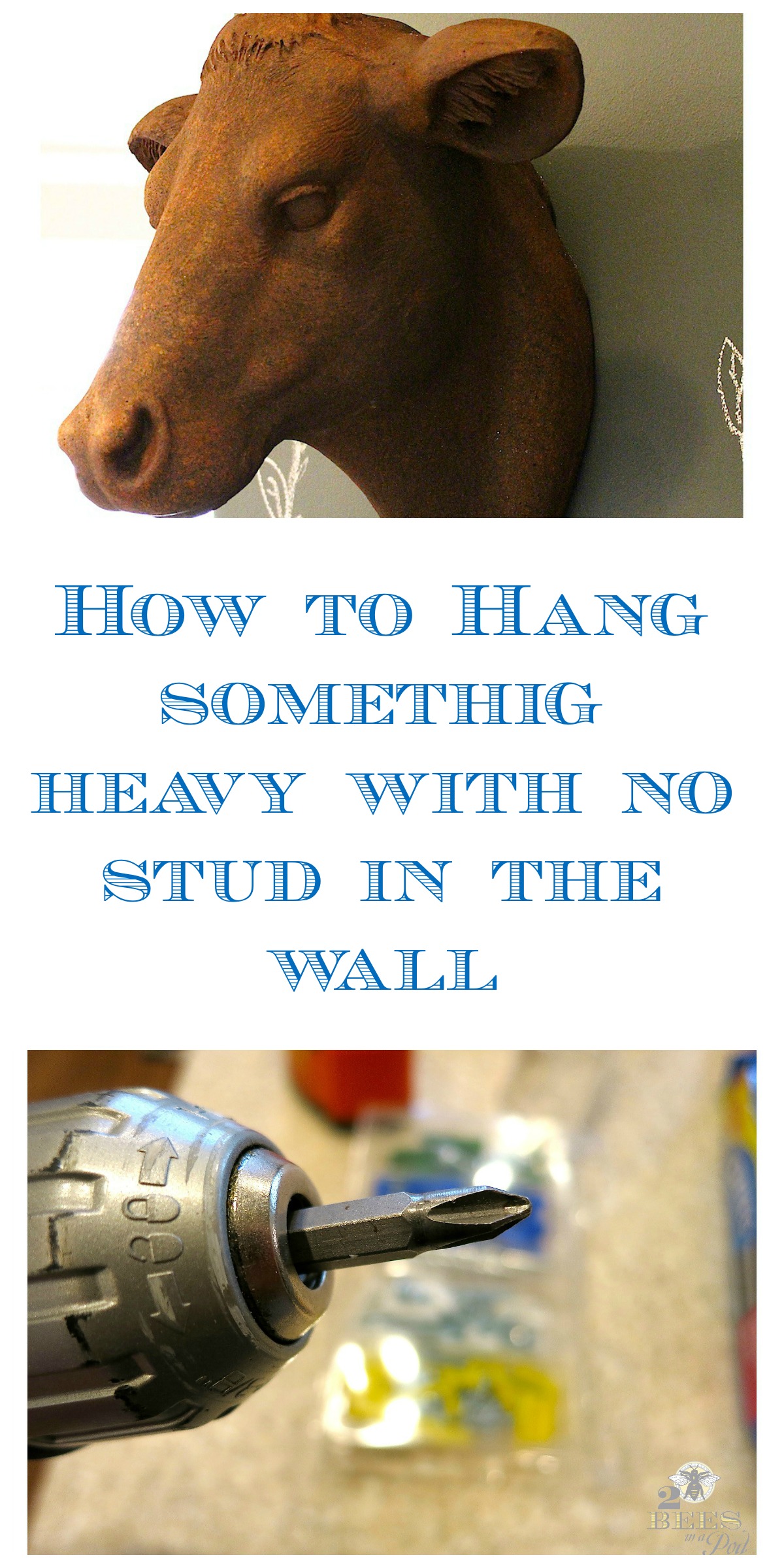 How to hang something deals heavy on the wall