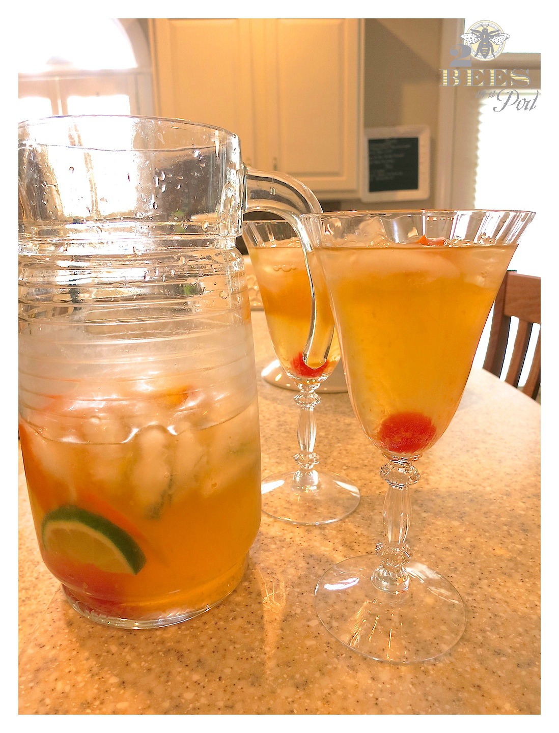 Sparkling White Sangria - Perfect for Spring and Summer - light citrus cocktail
