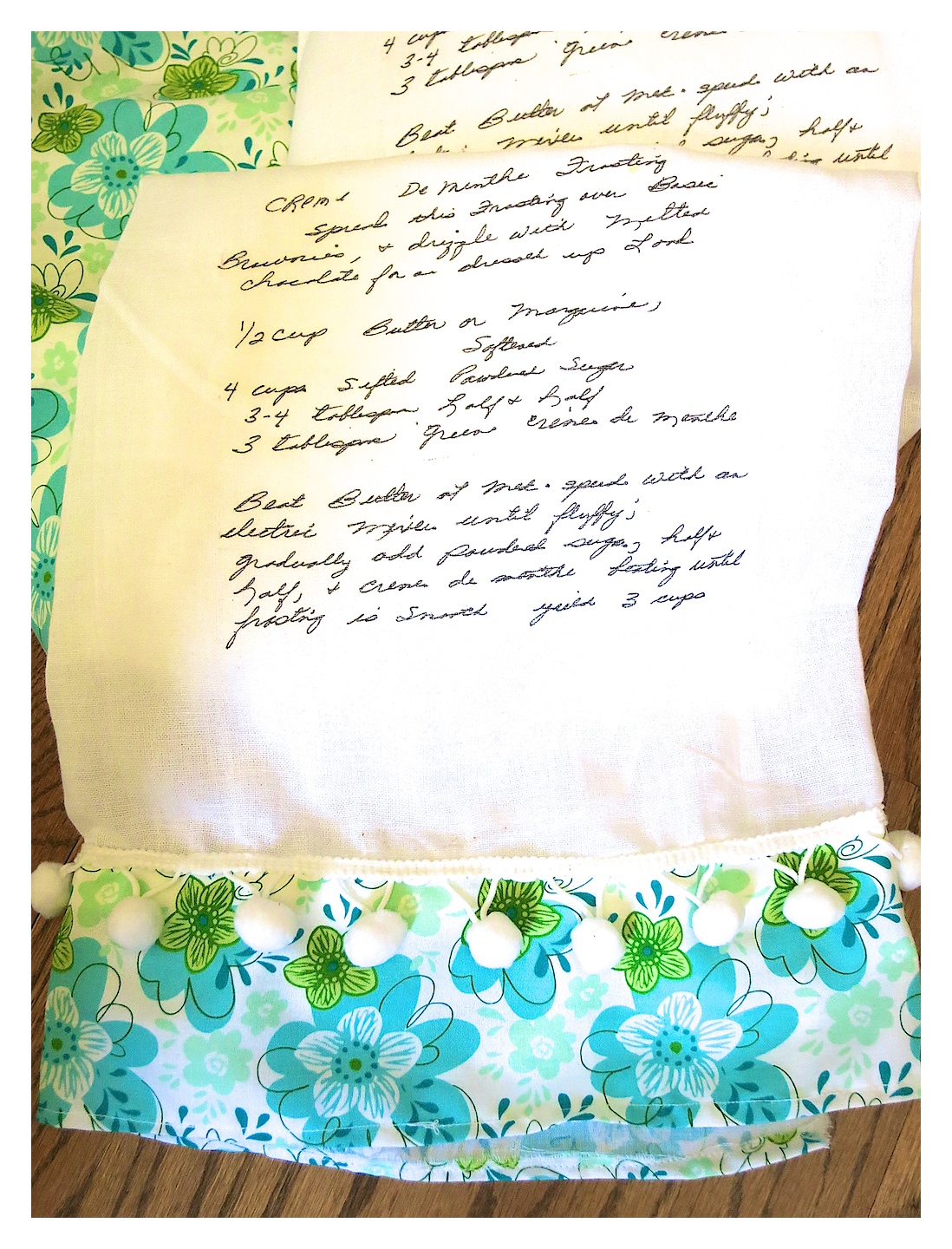 How To Print Handwritten Recipes On Tea Towels