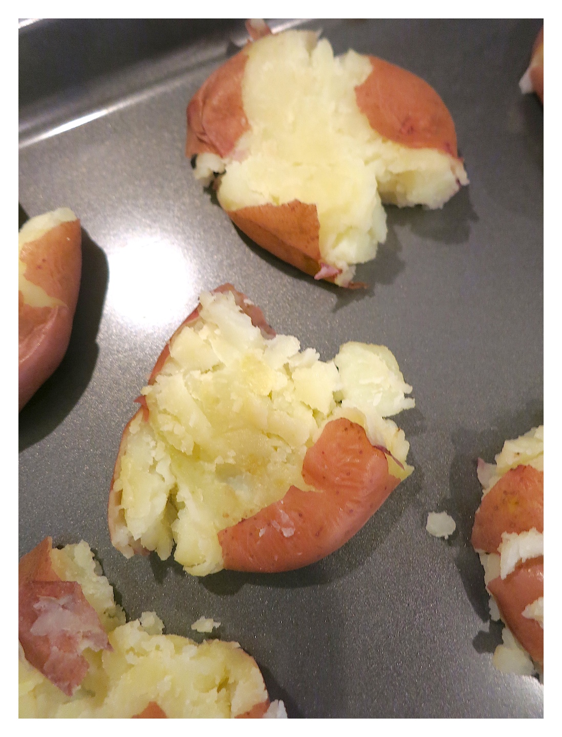 Smashed Potatoes…super easy to make and very delicious!