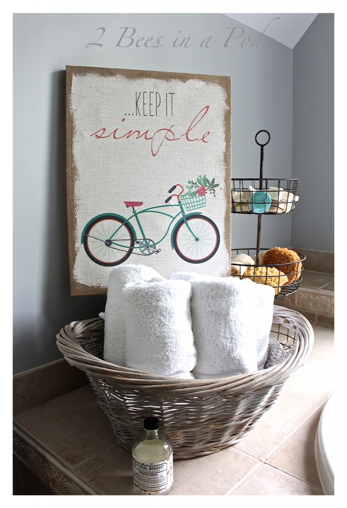 DIY Gray Washed Wicker Laundry Basket