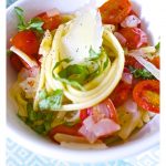 One Pot Pasta - YES everything added to one pan - even the dry pasta. Dinner in a Flash!