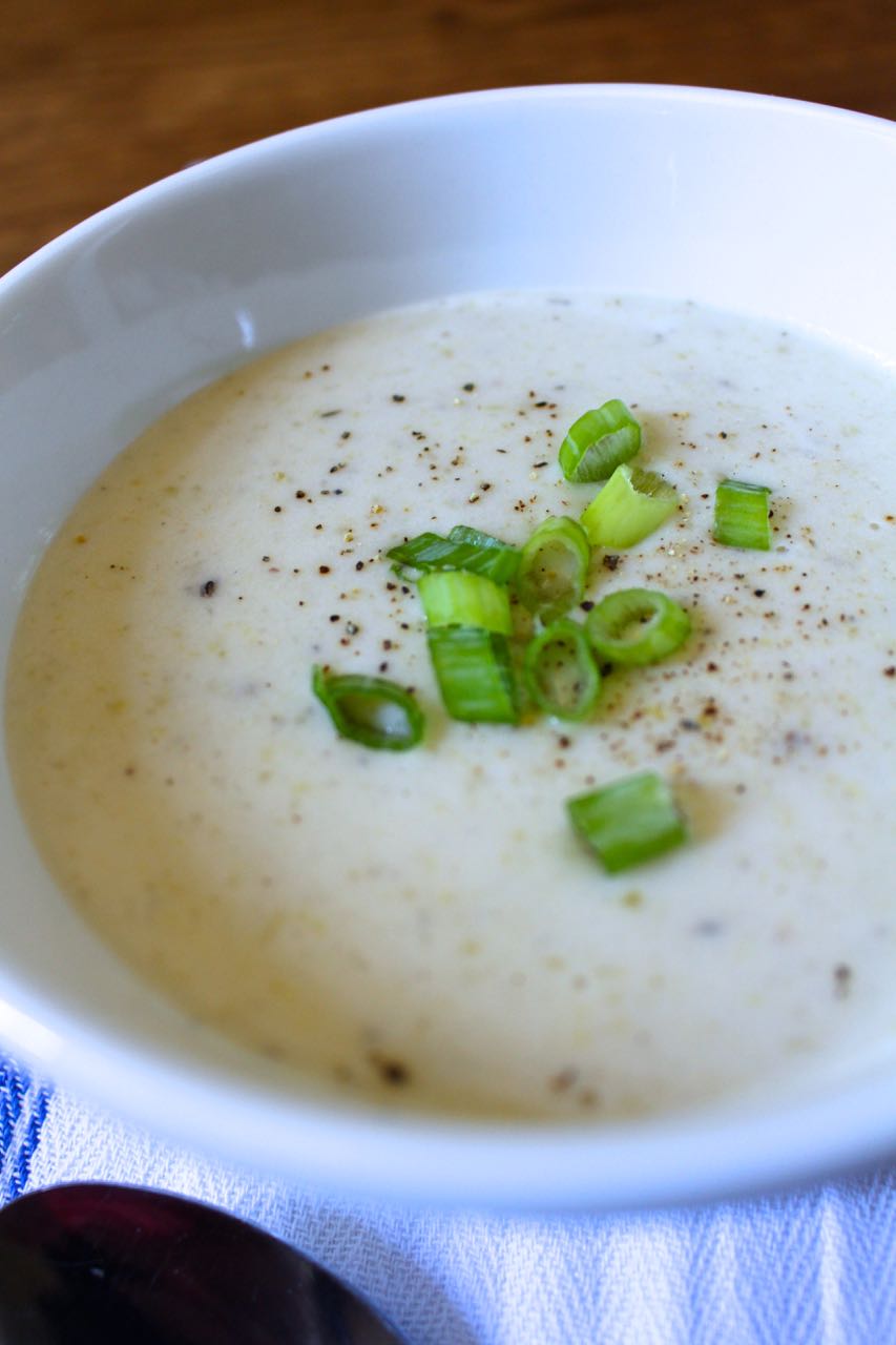 Potato Leek Soup. Perfect meal in Fall and Winter. Delicious, creamy soup.