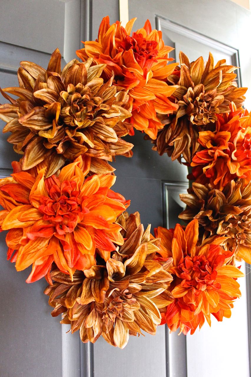 Easy Fall Wreath - 2 Bees in a Pod