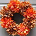 Easy Fall Wreath - DIY in just 5 minutes. Super cute, colorful and easy to make.