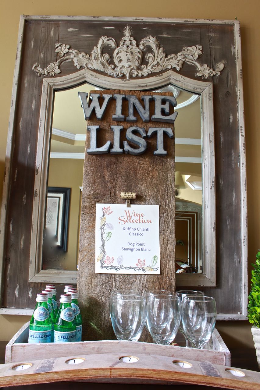 DIY Rustic Wine Sign - galvanized letters, rustic vintage wood, free printables for fall