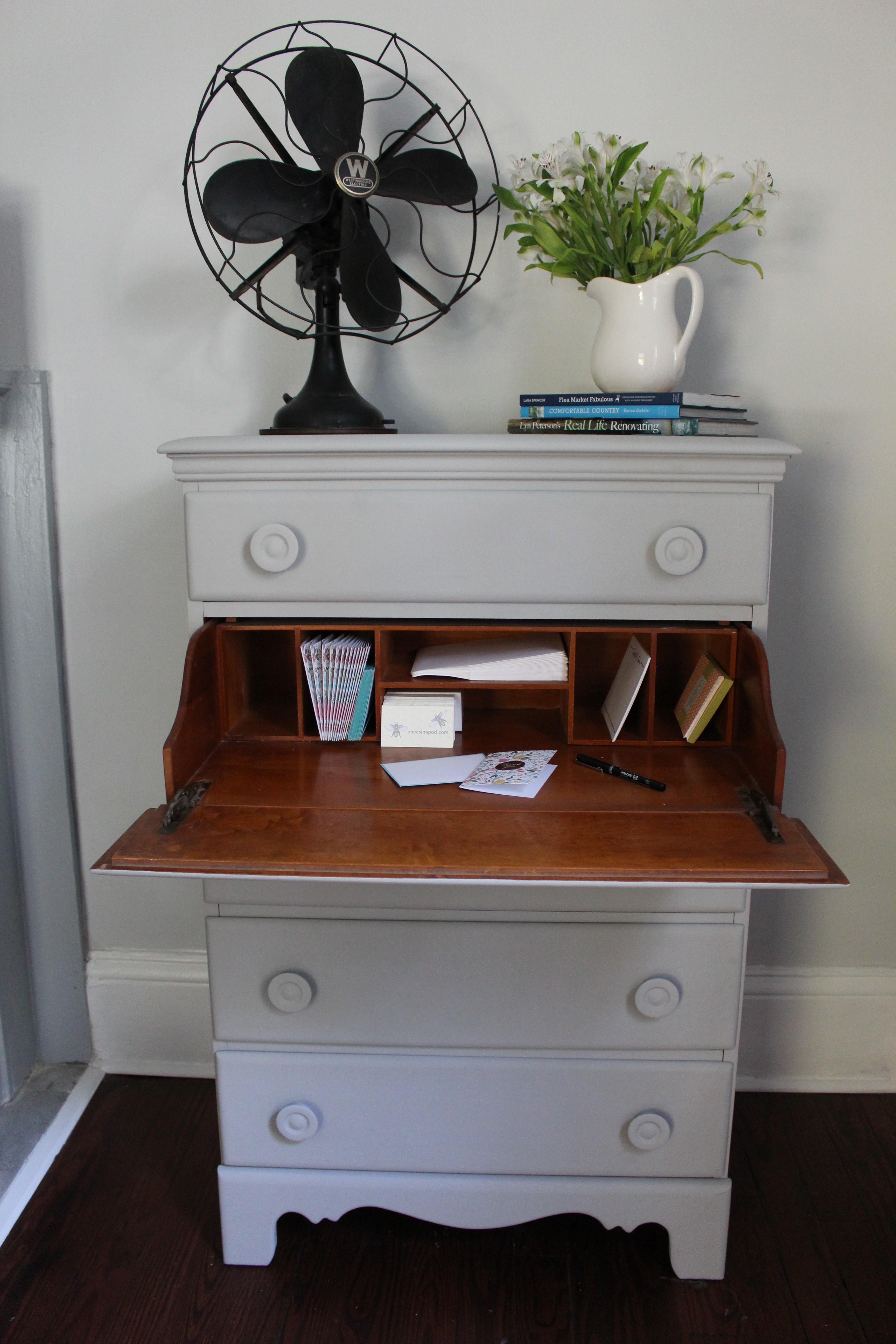 Chalk Painted Dresser - 2 Bees in a Pod