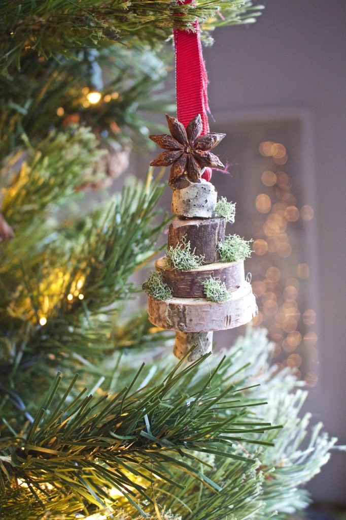 Stacked Stacked Wood Slice Christmas Ornament