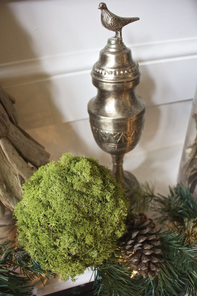 Rustic Woodland Christmas Mantel