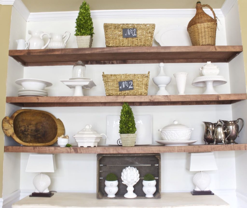 Dining Room Shelf Refresh