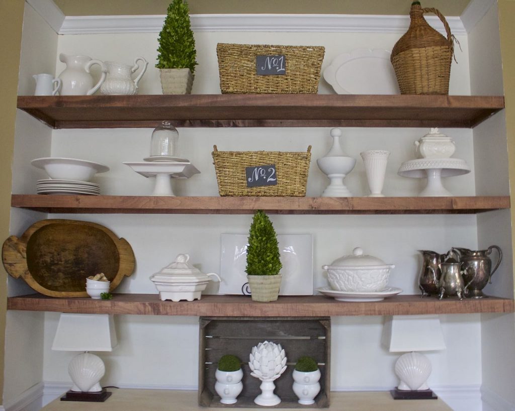 Dining Room Shelf Refresh