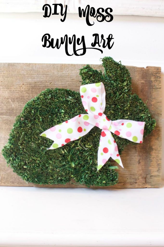 DIY Moss Bunny Art