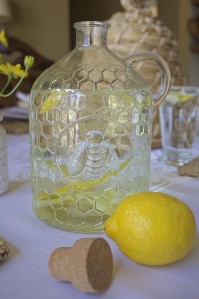 Bee Themed Spring Tablescape