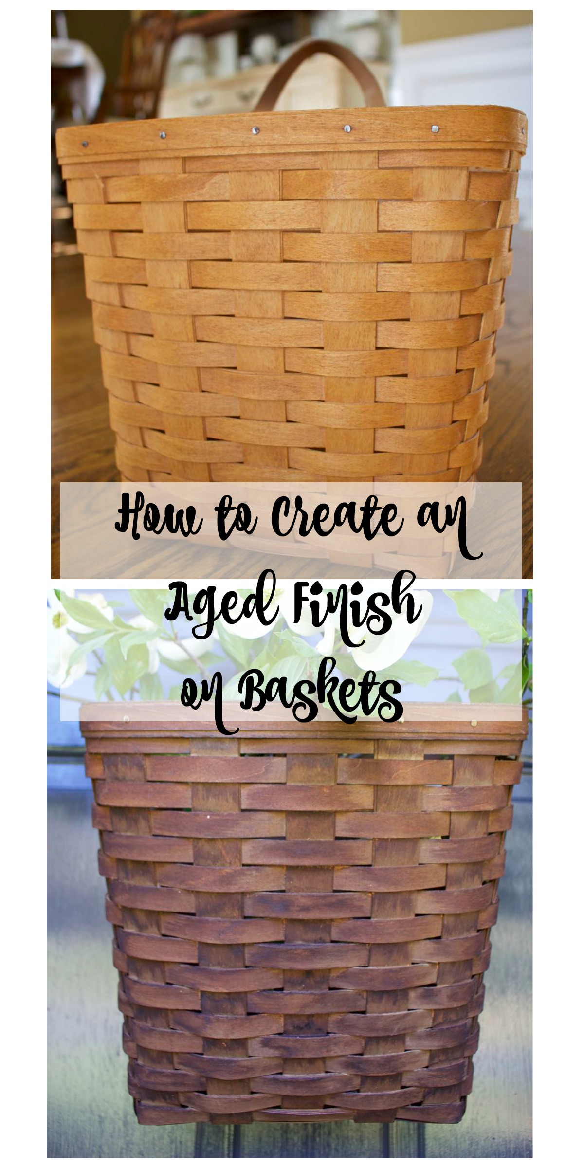 How to Create an Aged Finish on Baskets