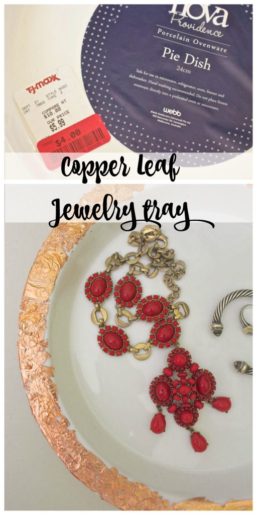 Copper Leaf Jewelry Tray