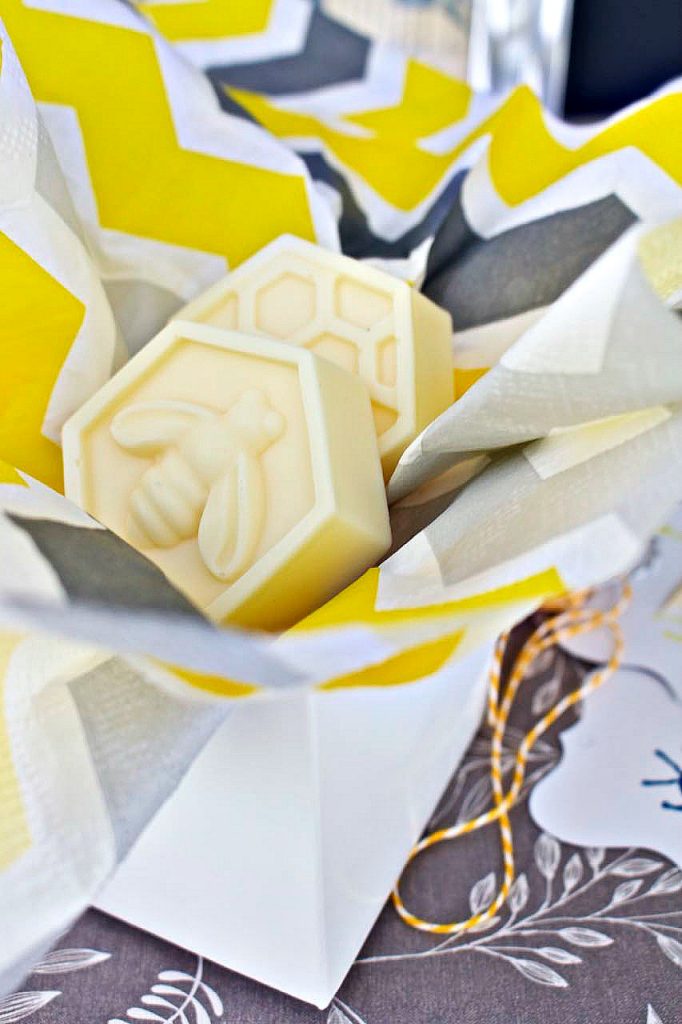 DIY Scented Bee Soaps. Easy soap recipe.