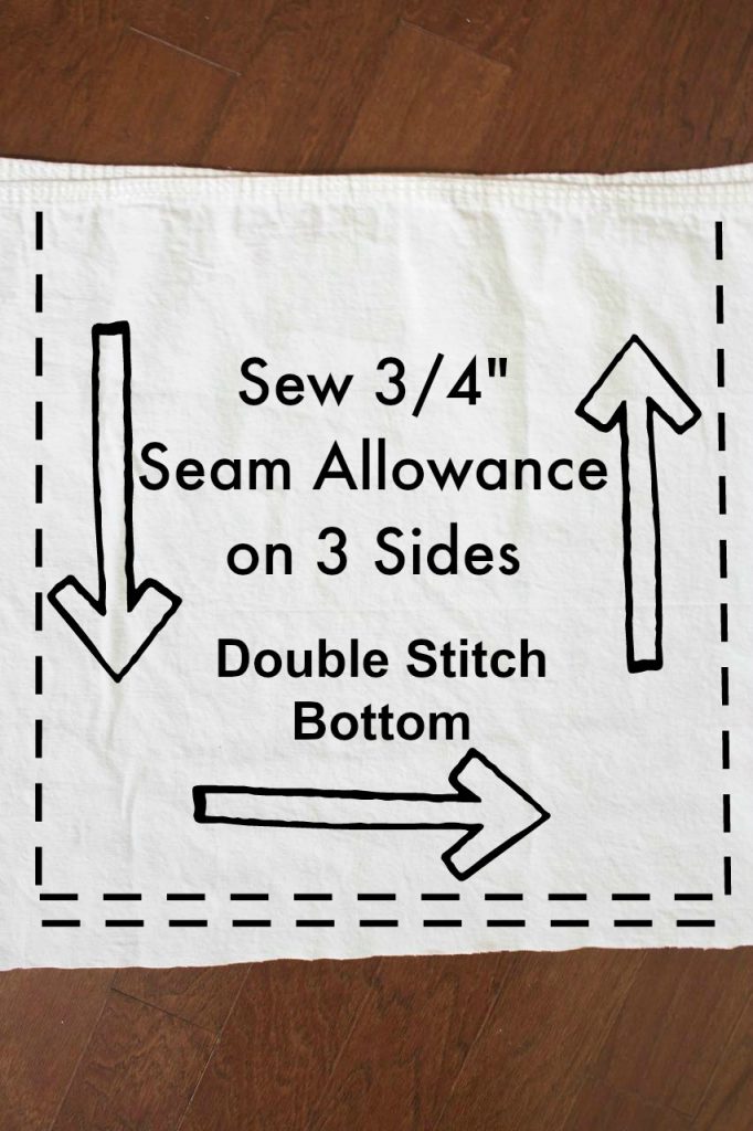 Sew dropcloth. DIY market bag.