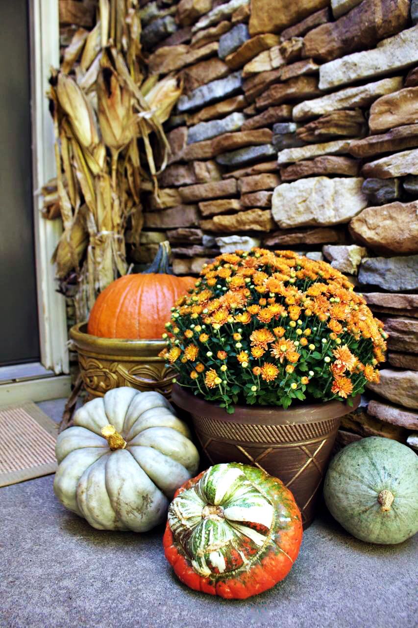 Fall on the front porch