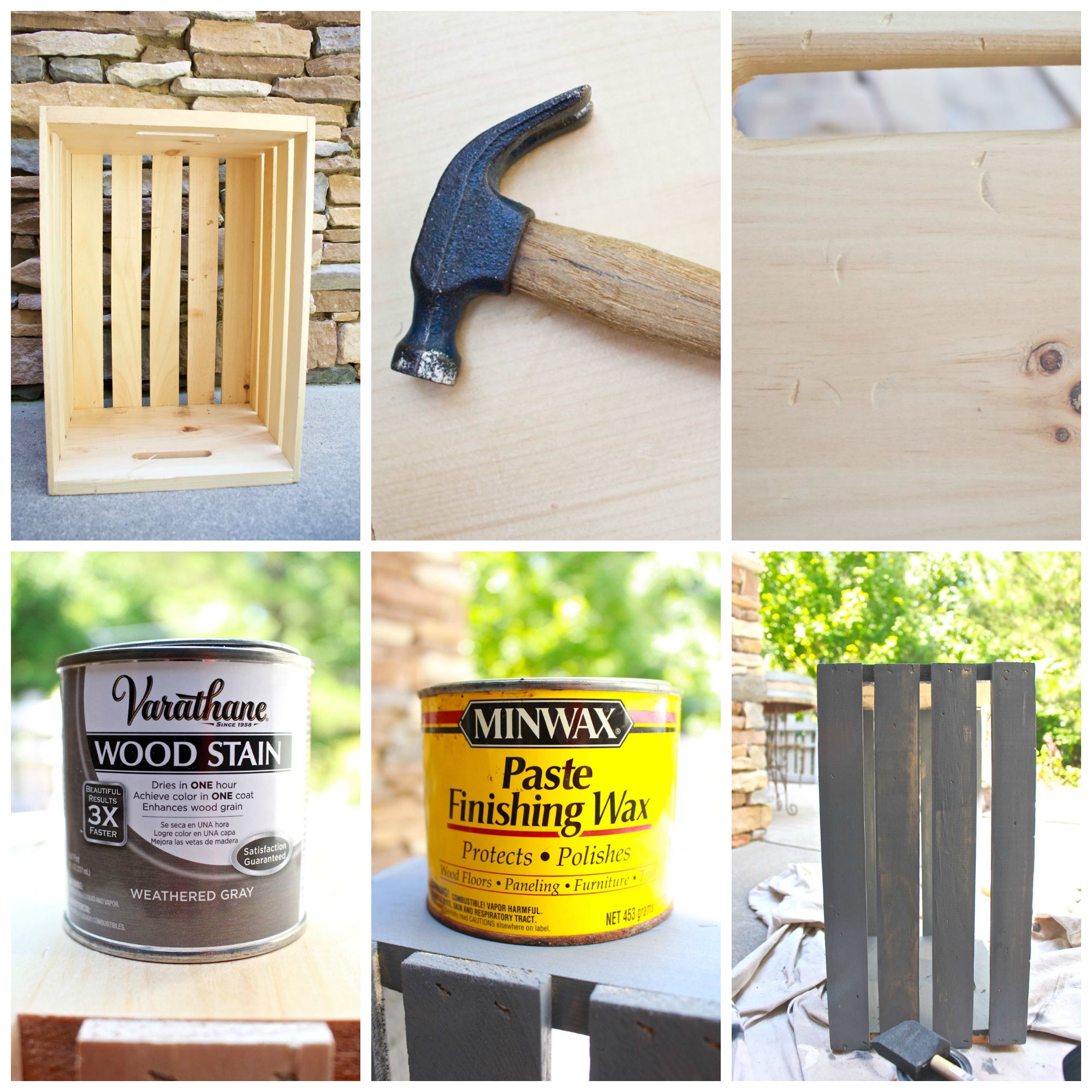 Wooden Crate Makeover