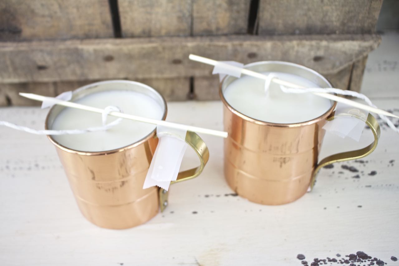 DIY Spice Candle in a Copper Mug