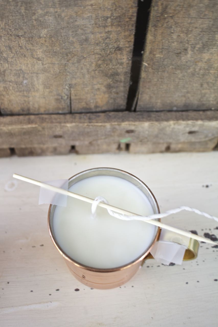 DIY Spice Candle in a Copper Mug