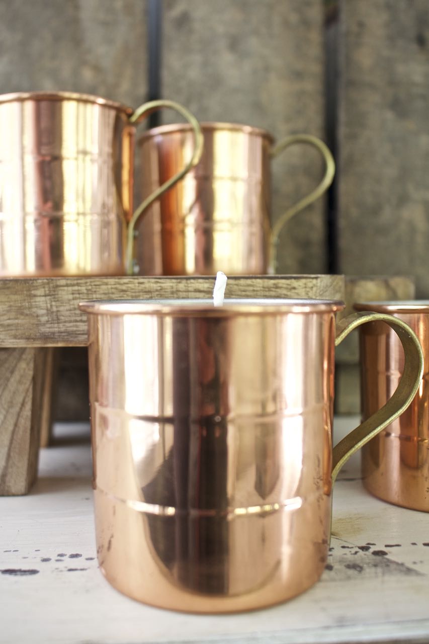 DIY Spice Candle in a Copper Mug