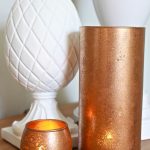 DIY Copper Mercury Glass Votives