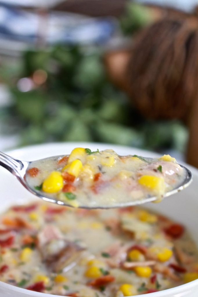 Slow Cooker Bacon Corn Chowder 2 Bees In A Pod 