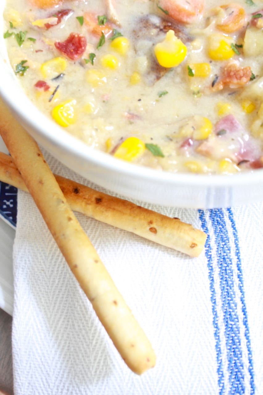 Slow Cooker Bacon Corn Chowder