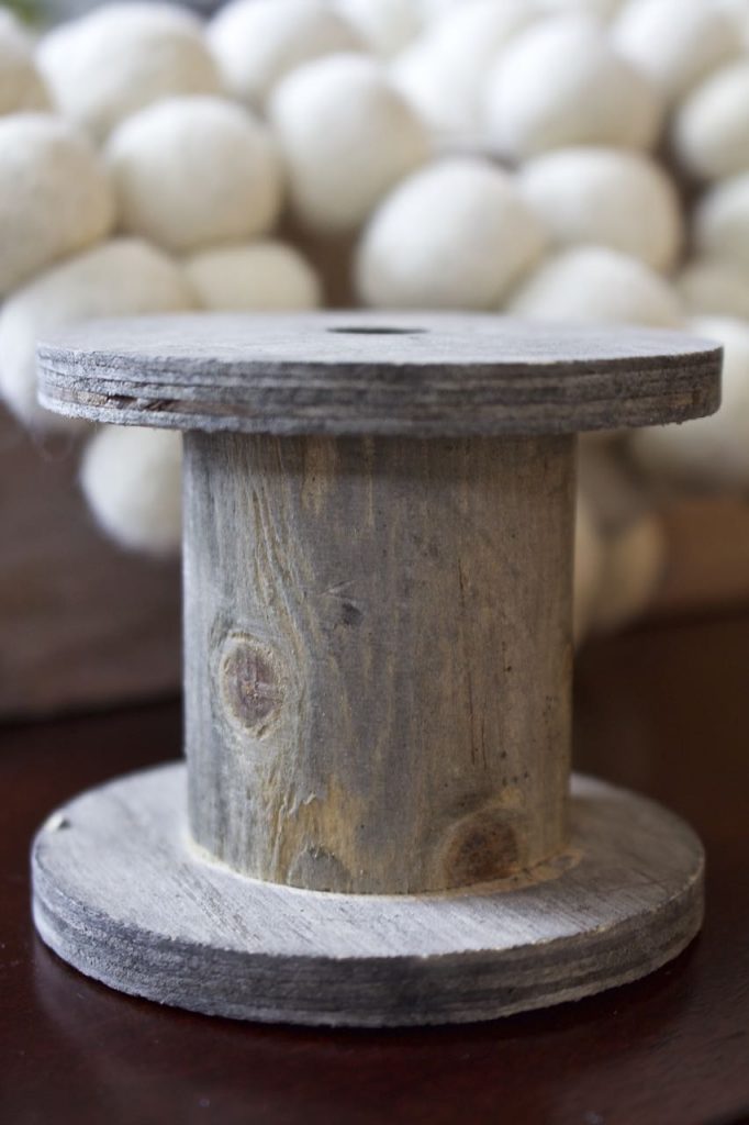 DIY Vintage Wooden Spool Decor