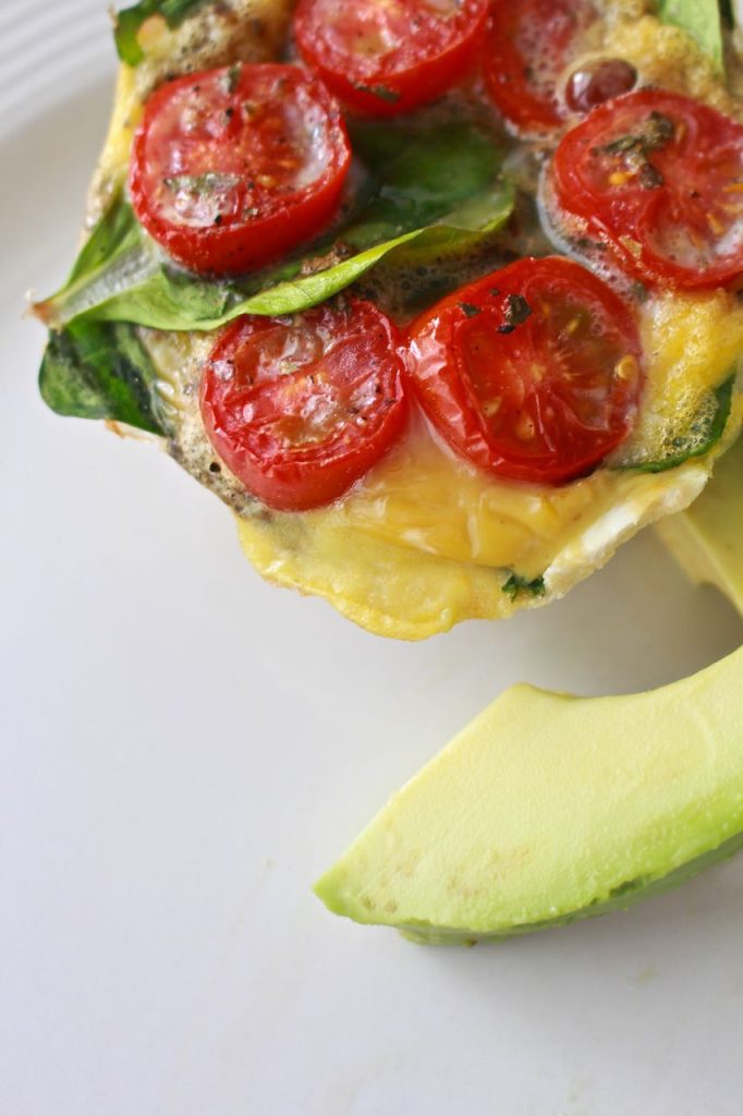 Spinach and Tomato Frittata. The perfect healthy breakfast.