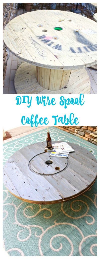 DIY Wire Spool Coffee Table