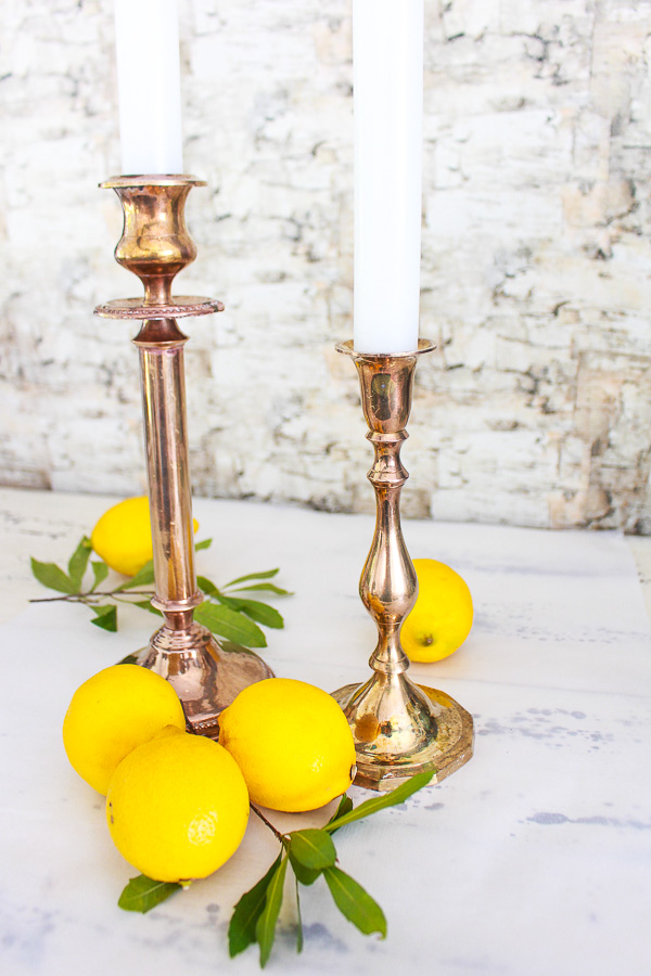 How to Easily Clean Brass and Free Lemon Art Printable