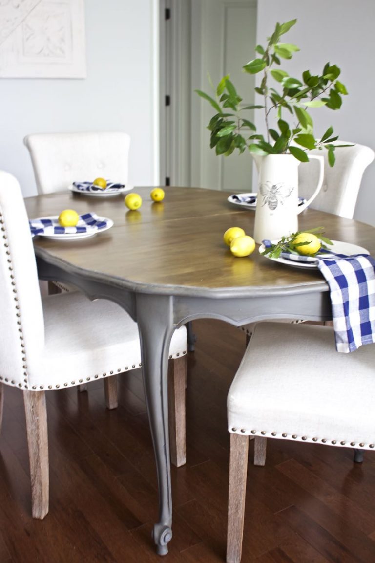 Dining Room Table Makeover