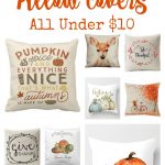 Decorating for Fall with autumn pillow covers