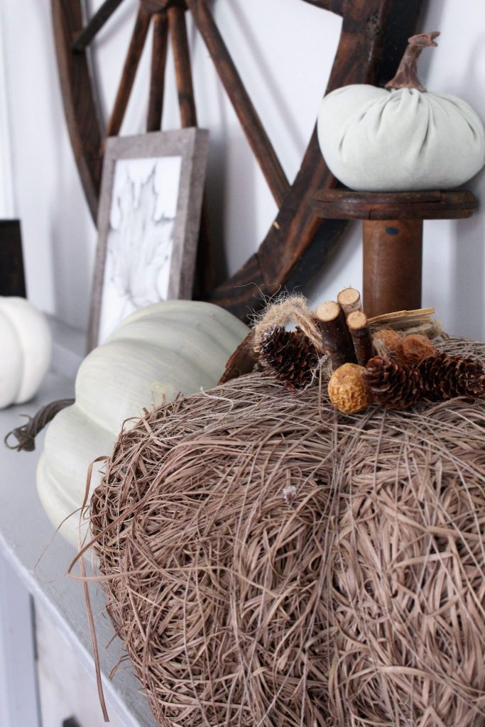 Neutral fall decor