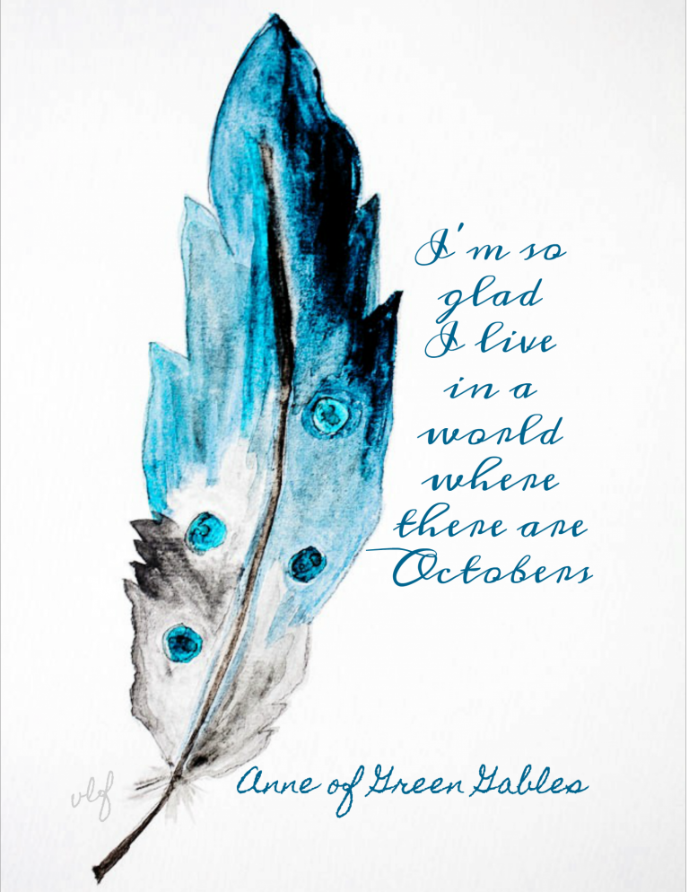 Watercolor Feather Free Printable