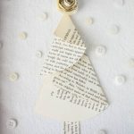 Framed Book Page Christmas Tree