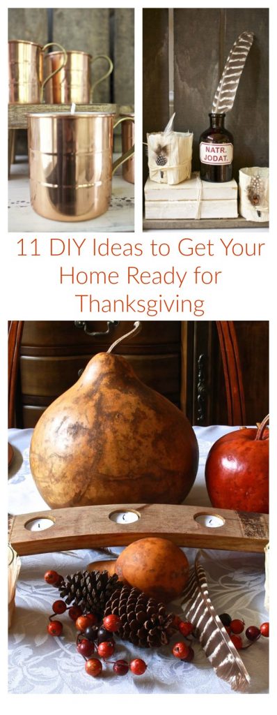 11 DIY Ideas to Get Your Home Ready For Thanksgiving - 2 Bees in a Pod