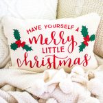 Easy Christmas Pillow From Placemats