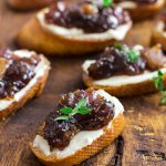 Easiest Onion & Garlic Jam Crostinis and Cream Cheese Appetizer
